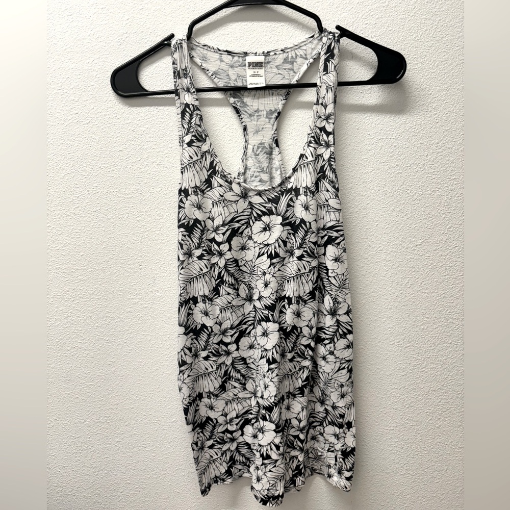 PINK Floral Tank Top